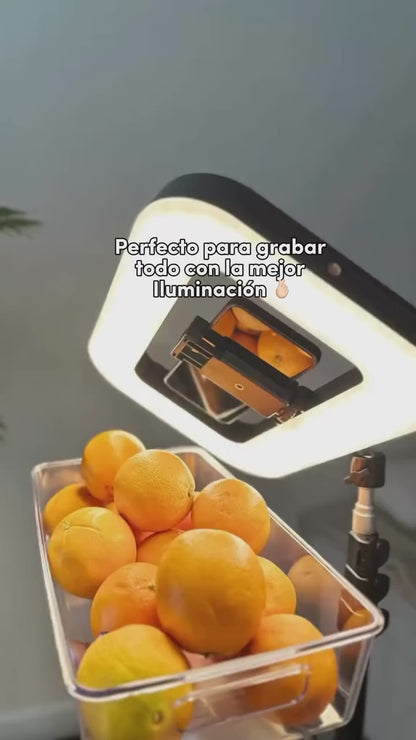 Luz de Relleno Móvil Recargable para Teléfono con Soporte Ajustable “🎁 Incluye TRIPODE gratis por tiempo limitado”